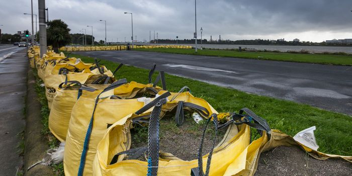 sand bags in the city as expert warns 'it's only a matter of time' before storm submerges Dublin underwater