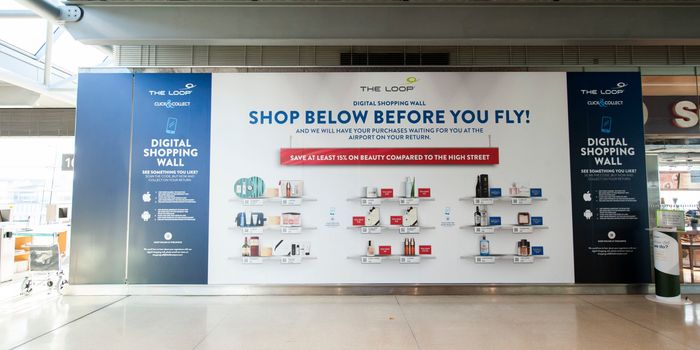 Dublin Airport's new digital shopping wall