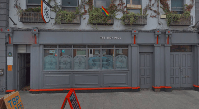 Dublin pub, The Back Page
