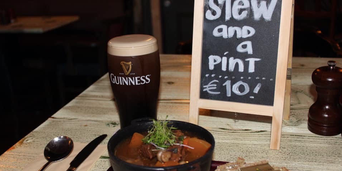 Stew and pint for a tenner