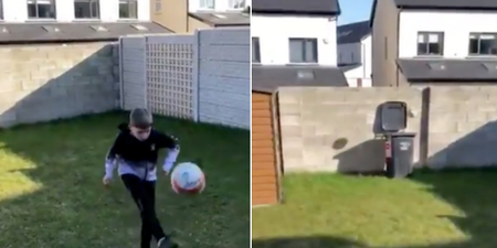 WATCH: Young Dublin footballer’s incredible overhead kick is making waves online