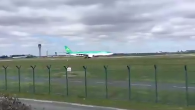WATCH: Plane carrying personal protective equipment from China lands in Dublin