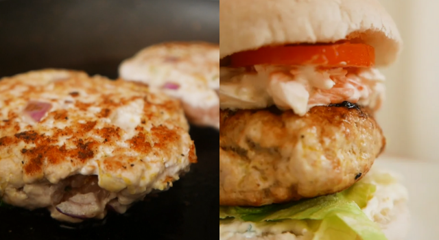 Here's how to make these delicious turkey burgers at home