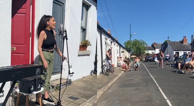 Dublin soul singer held a concert for her neighbours in the sunshine and it looked like heaven