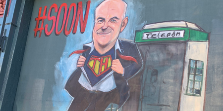 There’s now a Tony Holahan mural on the outside of a city centre pub