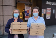 Local restaurant One Society shares photos of frontline staff enjoying generous free food delivery 