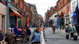 Four city centre streets will be pedestrianised from today