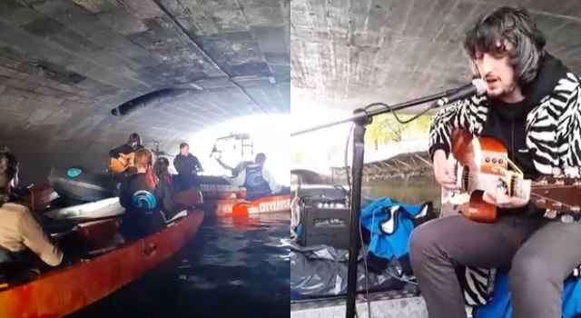 Did you know how can go kayaking with musicians on the Liffey?