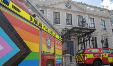Dublin Fire Brigade unveil new-look truck emblazoned in Pride colours