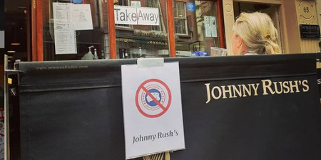 City centre bar displays sign banning Canada Goose clothing
