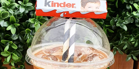 Cool down with this Kinder Bar Iced Latte this weekend!