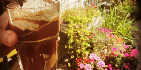 Another day, another boozy iced latte to enjoy in the sun