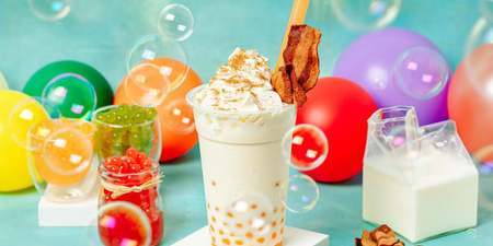 Celebrate International Bacon Day with this Bacon Bubble Tea