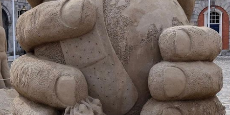 You have to check out these amazing sand sculptures at Dublin Castle