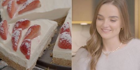 WATCH: Niamh O’Sullivan puts her baking skills to the test with this delicious Philadelphia Strawberry Cheesecake recipe