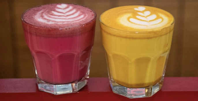 dublin colourful lattes