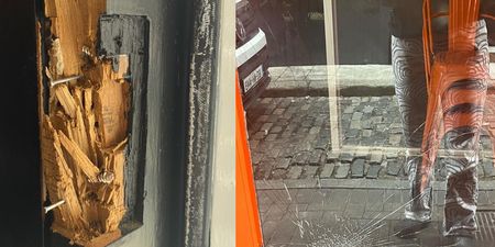 Two city centre spots suffered damage to their premises last night