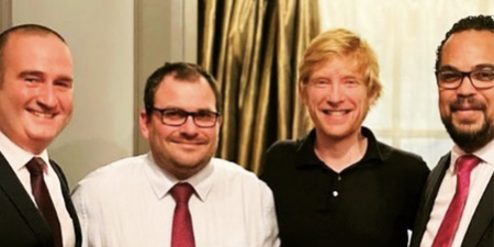 Domhnall Gleeson dines out in Dublin at One Pico