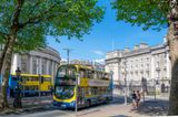 Dublin Bus collides with boat in city centre