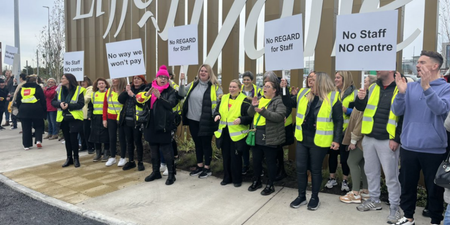 Liffey Valley employees protest against paid parking scheme