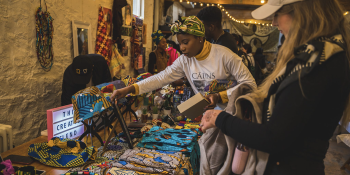 afro-inspired christmas market