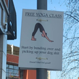 New tongue-in-cheek Dublin 1 guerrilla marketing campaign offering ‘free yoga’