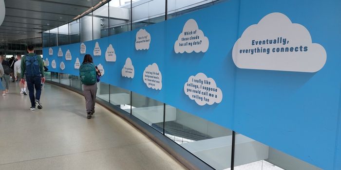 the cloud wall at dublin airport