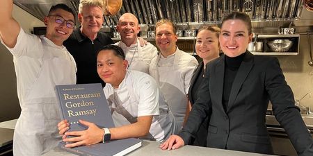 Gordon Ramsay said the service was ‘exceptional’ at Dublin Michelin two-star restaurant